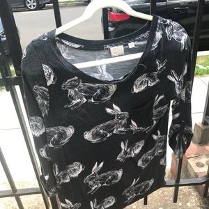Anthropologie Postmark Bunny Shirt ❤️
